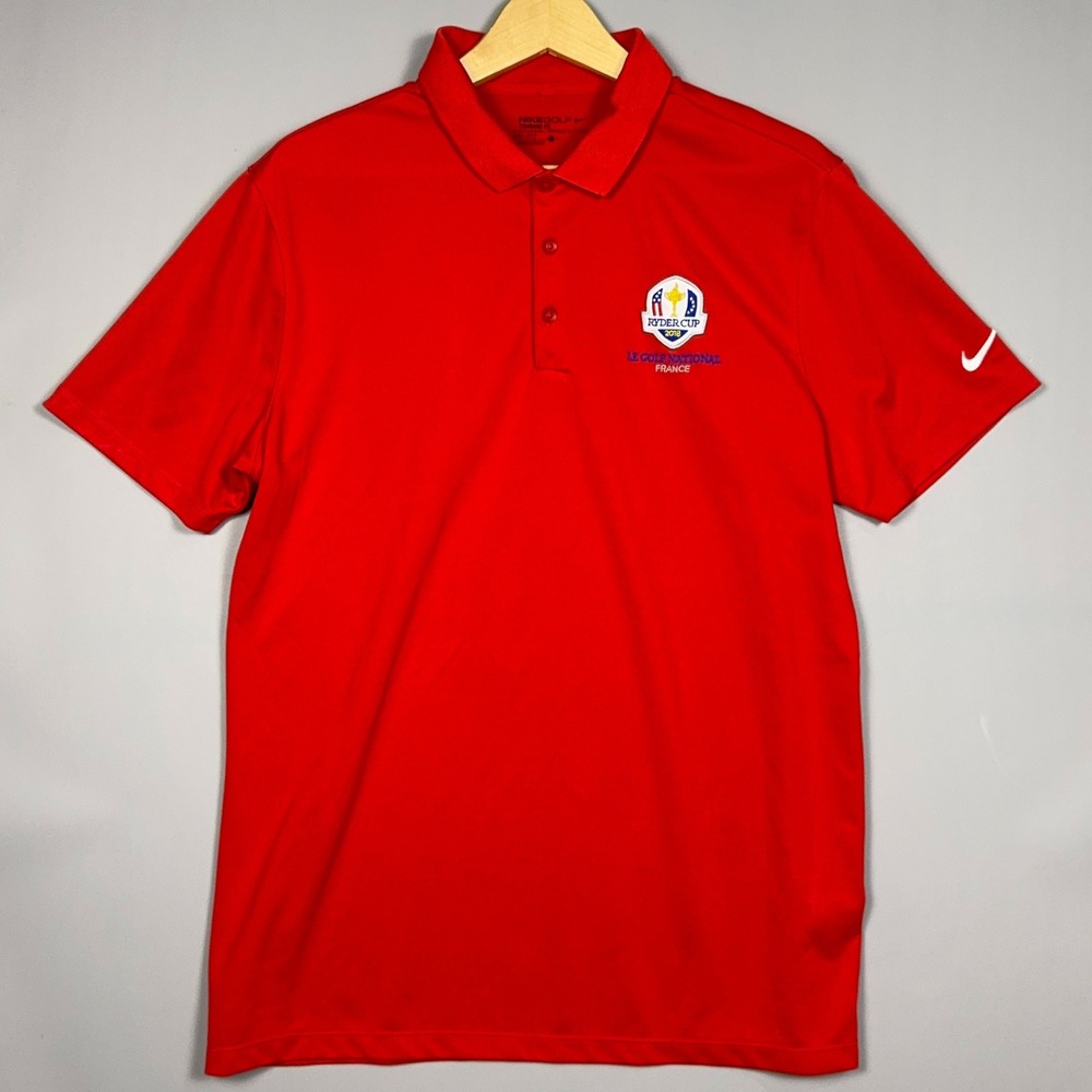 Nike 2018 Ryder Cup Polo Shirt Mens Size Large Golf Red Sportswear